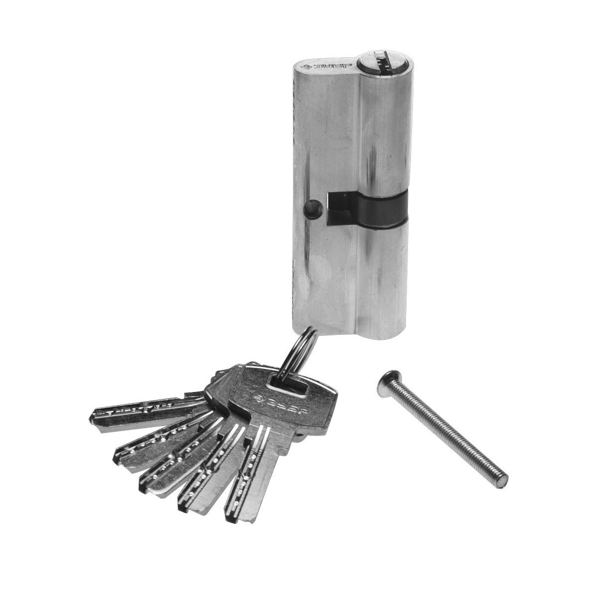 ЗУБР 90 мм, 6-PIN, 5 шт., тип ключ-ключ, механизм цилиндровый ЭКСПЕРТ 52105-90-2