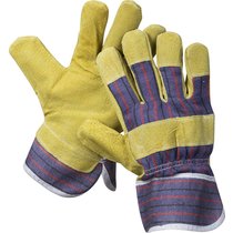 STAYER Xl, комбинированные кожаные из спилка с тиснением, перчатки рабочие 1131-XL