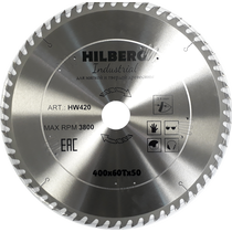 Hilberg Диск пильный Hilberg Industrial Дерево 400*50*60Т HW420