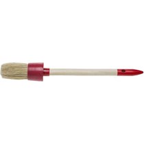 STAYER 30 мм, щетина натуральная, деревянная ручка, кисть малярная круглая 0141-30