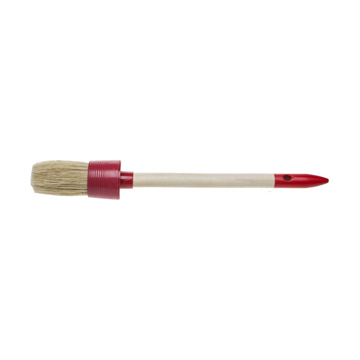 STAYER 30 мм, щетина натуральная, деревянная ручка, кисть малярная круглая 0141-30