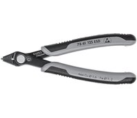 Electronic Super Knips® Бокорезы прецизионные ESD, для реза оптоволокна, нерж., 125 мм, 2-комп антистатические ручки