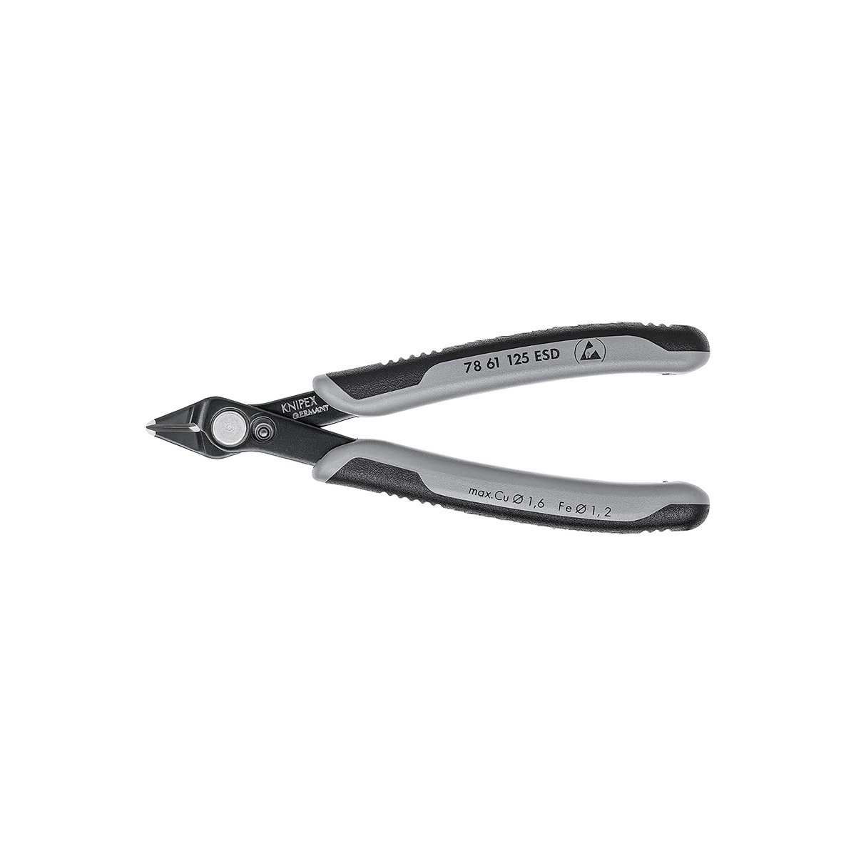 Electronic Super Knips® Бокорезы прецизионные ESD, для реза оптоволокна, нерж., 125 мм, 2-комп антистатические ручки