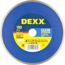 DEXX ⌀ 180х22.2 мм, алмазный, сплошной, круг отрезной для УШМ 36703-180