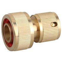 GRINDA O 3/4", латунный, соединитель с автостопом 8-426130