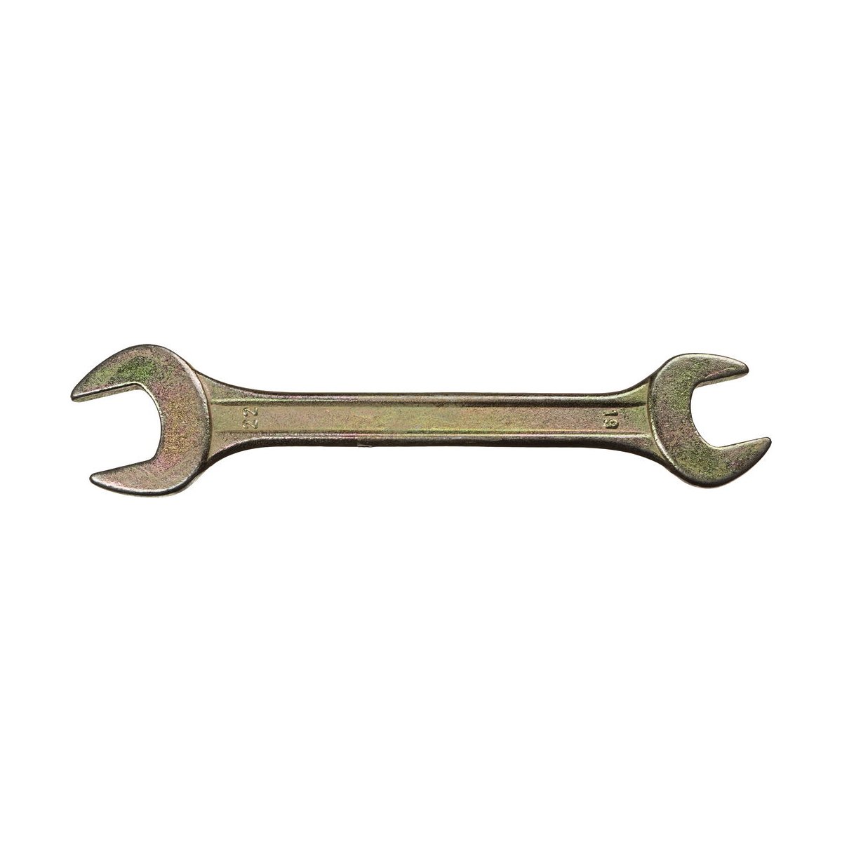 DEXX 19х22 мм, оцинкованный, гаечный ключ рожковый 27018-19-22