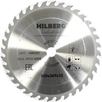 Hilberg Диск пильный  Hilberg Industrial Дерево 350*32*36Т HW351