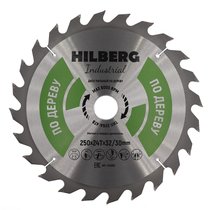 Диск пильный Hilberg Industrial Дерево 250*32/30*24Т HW253