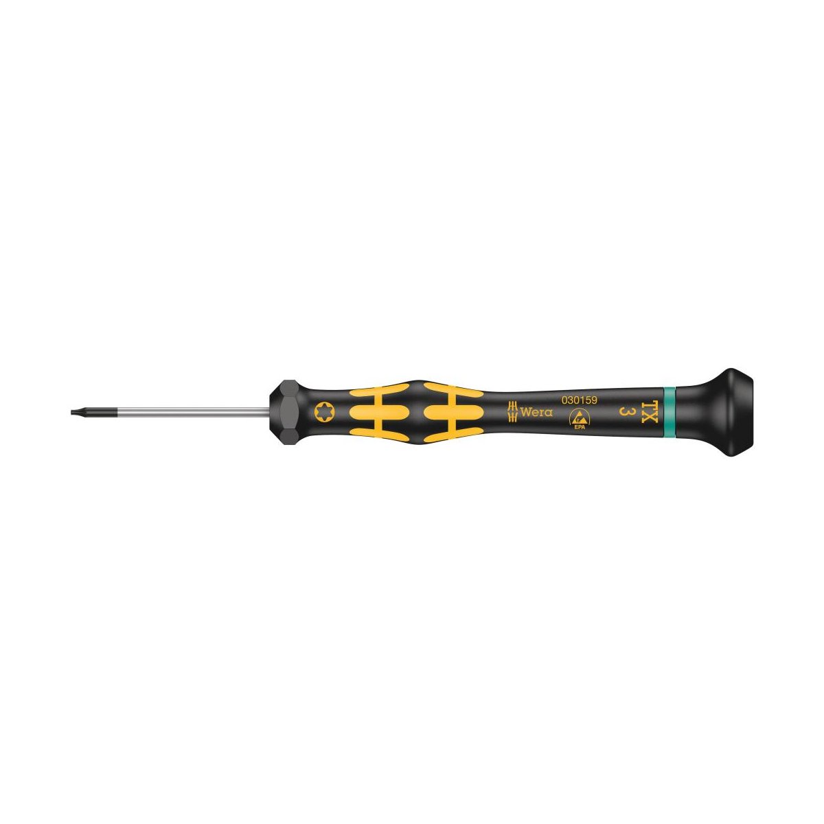 1567 TORX® ESD Kraftform Micro Отвёртка антистатическая прецизионная, TX 3 x 40 мм