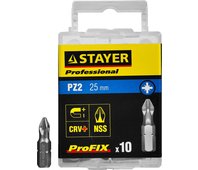 STAYER PZ2, 25 мм, 10 шт., биты ProFix Pozidriv 26221-2-25-10_z01