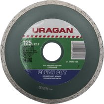 URAGAN ⌀ 125х22.2 мм, алмазный, сплошной, круг отрезной для УШМ 36695-125
