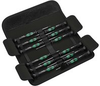 Kraftform Micro 12 Universal 1 Набор отвёрток прецизионных, 12 пр., PH 00/0, TORX® HF TX 5/6, SL 1.5/1.8/2.0/2.5/3.0, HEX 0.9/1.5/2.0