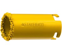 STAYER ⌀ 33 мм, L - 55 мм, карбид-вольфрамовая крошка, кольцевая коронка 33345-33
