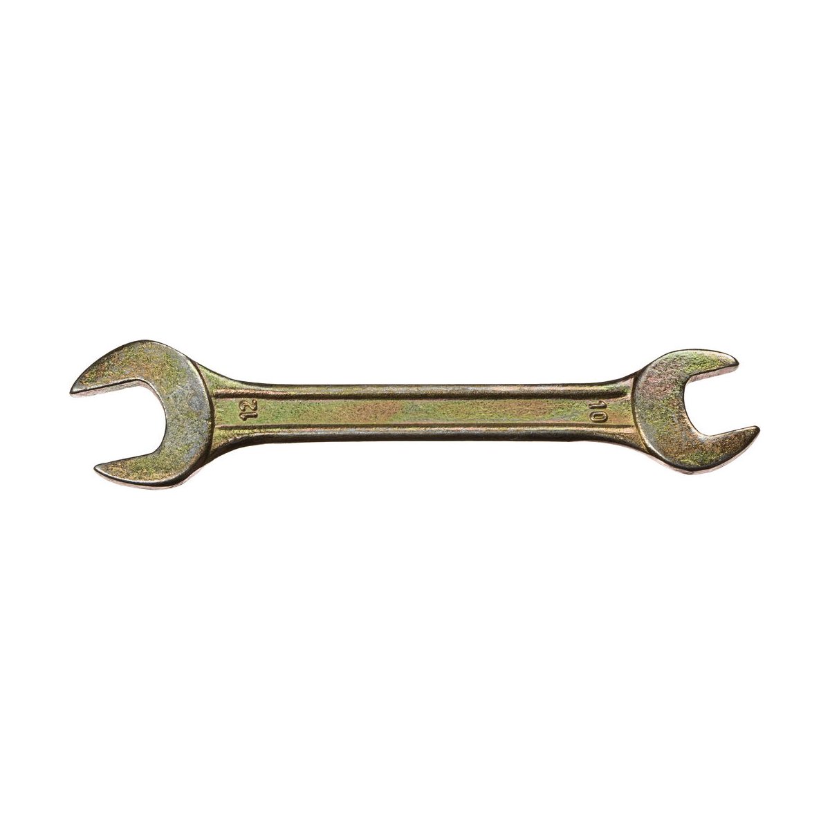 DEXX 10х12 мм, оцинкованный, гаечный ключ рожковый 27018-10-12