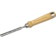 ЗУБР 12 мм, полукруглая деревянная ручка, стамеска-долото ЭКСПЕРТ 1822-12_z01