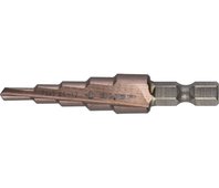 ЗУБР 4-12 мм, 5 ступеней, кобальтовое покрытие, сверло ступенчатое 29672-4-12-5 Профессионал