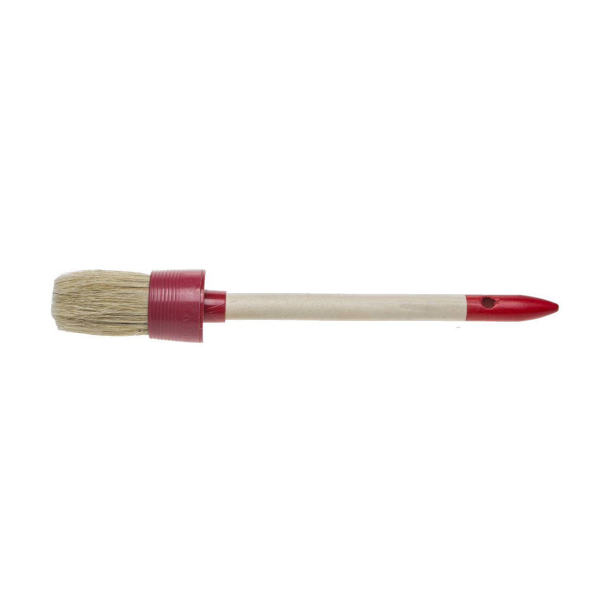 STAYER 45 мм, щетина натуральная, деревянная ручка, кисть малярная круглая 0141-45