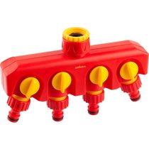 GRINDA 3/4" х 1", ударопрочная пластмасса, распределитель четырехканальный 8-426313_z01