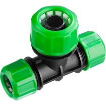 РОСТОК 1/2" х 1/2" х 3/4", тройник цанговый (шланг-шланг-шланг) 426370