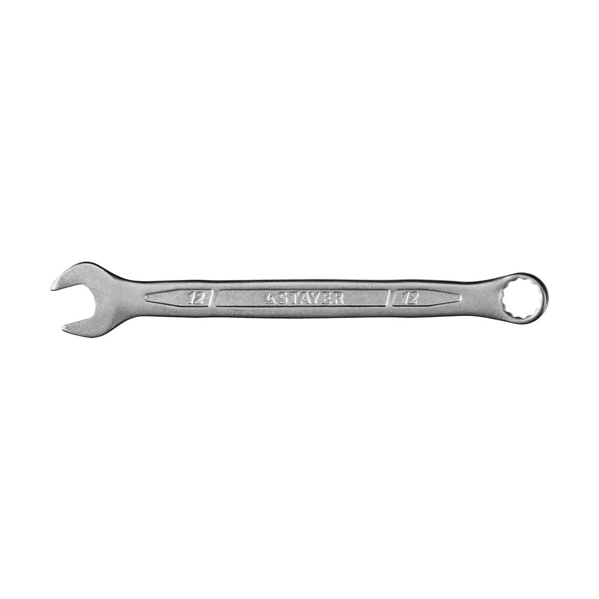 STAYER 12 мм, Cr-V сталь, хромированный, гаечный ключ комбинированный 27081-12 Professional