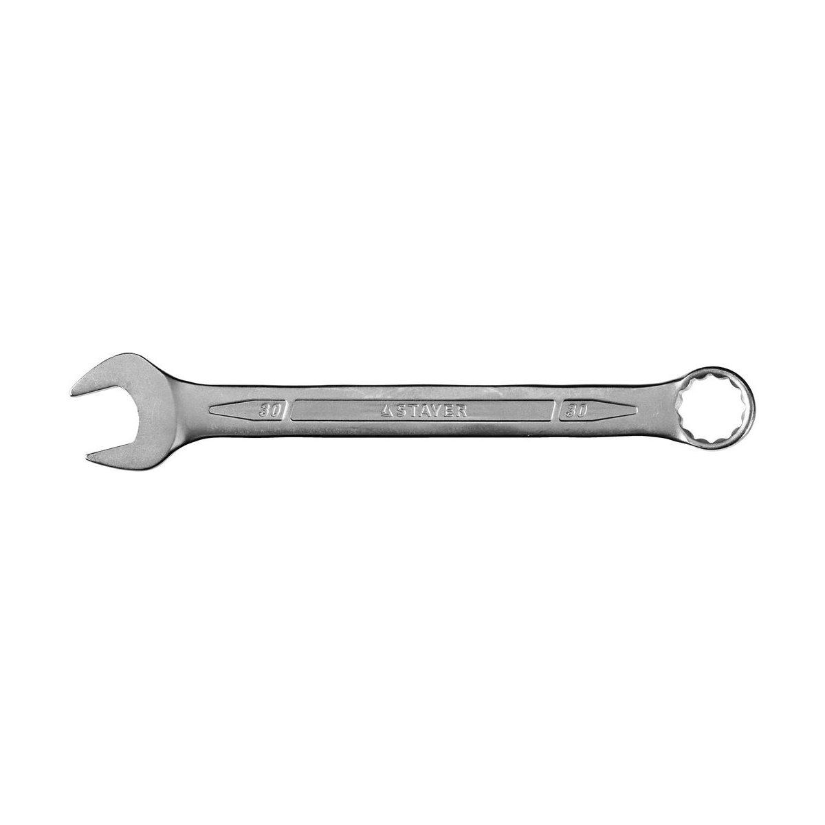 STAYER 30 мм, Cr-V сталь, хромированный, гаечный ключ комбинированный 27081-30 Professional