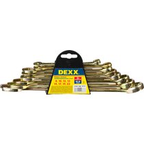 DEXX 8 шт, 8 - 22 мм, набор комбинированных гаечных ключей 27017-H8