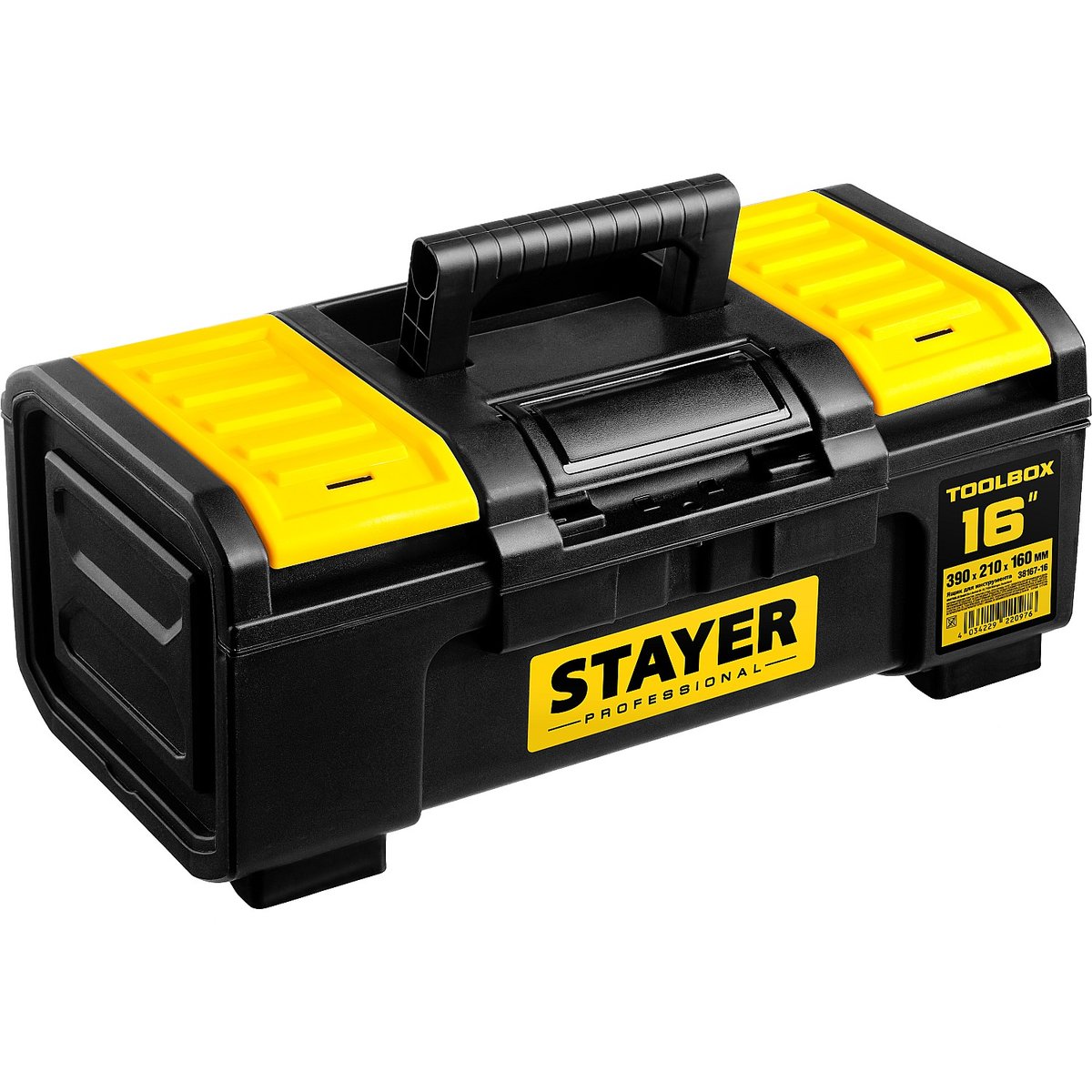 STAYER 390 х 210 х 160, пластиковый, ящик для инструмента TOOLBOX-16 38167-16 Professional