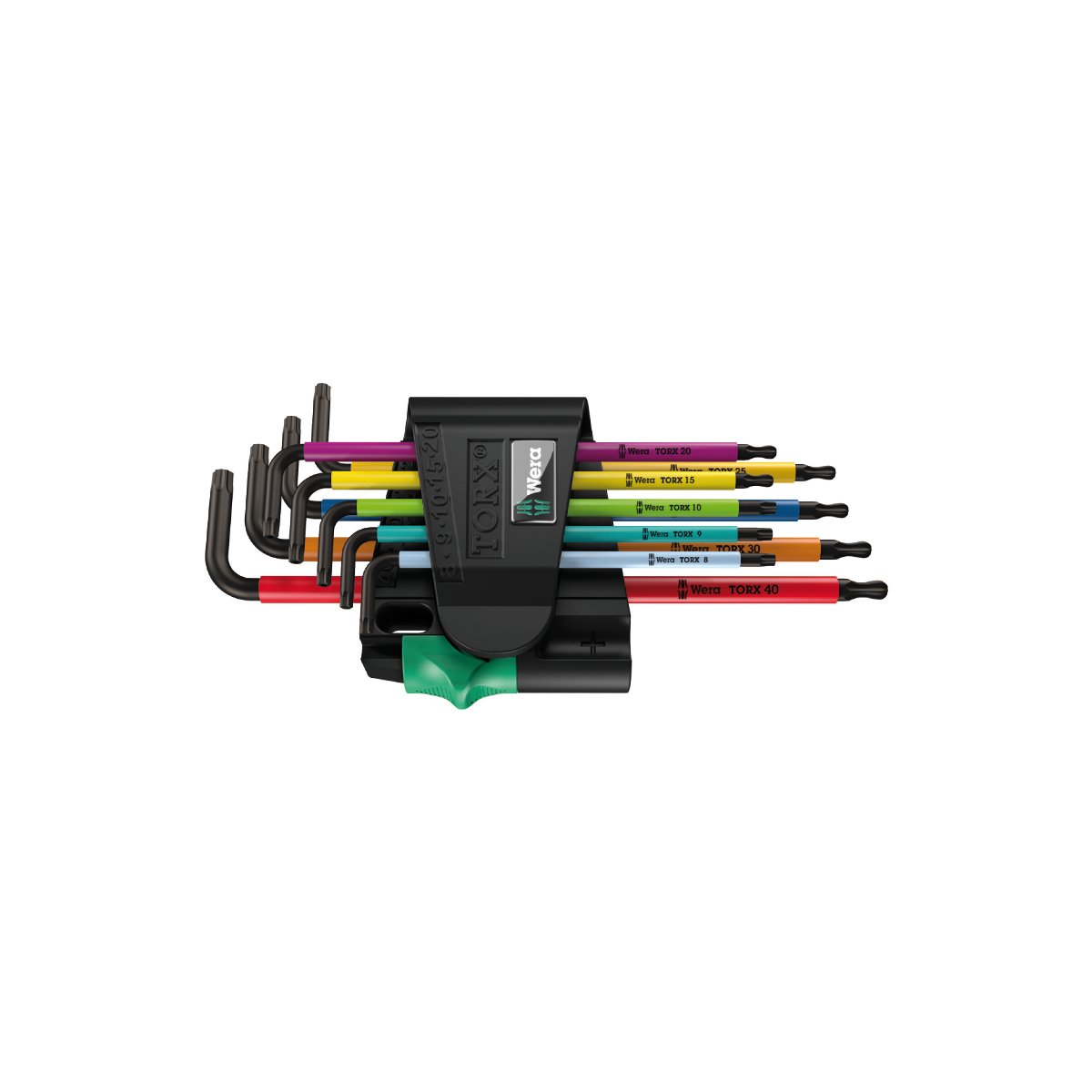 967/9 SPXL TORX® BO Multicolour BlackLaser 1 Набор Г-образных ключей, с отверстием, с шаром, 9 пр., TX 8/9/10/15/20/25/27/30/40