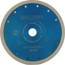Hilberg Диск алмазный отрезной 200*25.4/22.23 Hilberg Турбо ультратонкий х-тип HM405