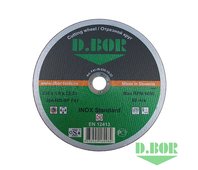 Отрезной диск по нержавеющей стали INOX Standard 20A46S-BF, F41, 230x1,9x22,23 (арт. F41-IS-230-19-22) "D.BOR"