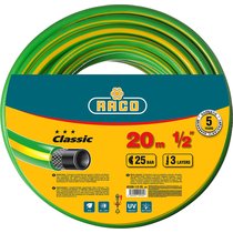 Raco O 1/2" x 20 м, 25 атм., 3-x слойный, армированный, шланг поливочный CLASSIC 40306-1/2-20_z01
