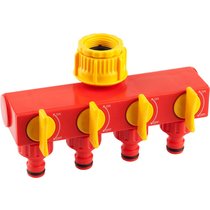 GRINDA 3/4" х 1", ударопрочная пластмасса, распределитель четырехканальный 8-426314_z01