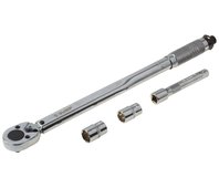 ЗУБР 1/2", 42-210 Нм, с торцовыми головками 17, 19 мм, динамометрический ключ 64094-H4
