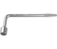 ЗУБР 22 мм, пруток ⌀ 15 мм, хромированный, ключ баллонный Г-образный 2753-22_z02