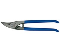 D214-250L Ножницы по металлу, фигурные, для отверстий, левые, рез: 1.0 мм, 250 мм, короткий прямой и фигурный рез (малый R)
