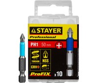 STAYER PH1, 50 мм, 2 шт., биты ProFix Phillips 26203-1-50-10_z01