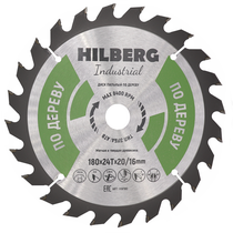 Hilberg Диск пильный Hilberg Industrial Дерево 180*20/16*24Т HW180