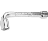 ЗУБР 17 мм, хромированный, ключ торцовый Г-образный проходной 27185-17