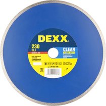 DEXX ⌀ 230х22.2 мм, алмазный, сплошной, круг отрезной для УШМ 36703-230
