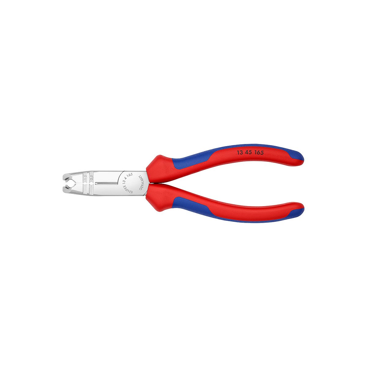 Клещи-стрипперы для круглых кабелей, 0.75-1.5/2.5 мм², длина 165 мм, хром, 2-комп ручки, SB