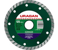 URAGAN ⌀ 125х22.2 мм, алмазный, сегментированный, круг отрезной для УШМ 36693-125