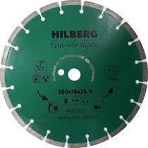 Hilberg Диск алмазный отрезной 300*25.4*10 Hilberg Гранит Лазер HMG300