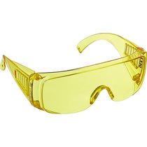DEXX желтые, открытые, материал дужки поликарбонат, очки защитные 11051