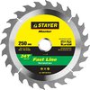 STAYER ⌀ 250 x 30 мм, 24T, диск пильный по дереву 3680-250-30-24