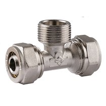 ЗУБР 1/2"-16-2 мм, "цанга-штуцер", тройник с наружной резьбой 51404-16-1/2