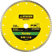 STAYER ⌀ 230х22.2 мм, алмазный, сегментированный, круг отрезной для УШМ 36673-230