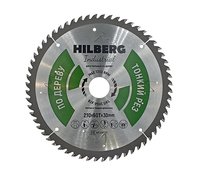 Диск пильный Hilberg Industrial Дерево тонкий рез 210*30*60Т HWT212