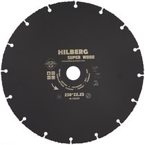 Диск карбид вольфрамовый отрезной 230*22.23 Hilberg Super Wood 530230