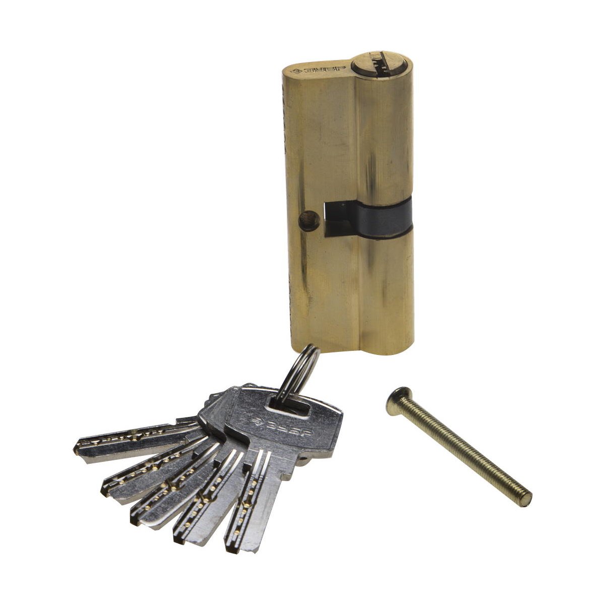 ЗУБР 80 мм, 6-PIN, 5 шт., тип ключ-ключ, механизм цилиндровый 52105-80-1