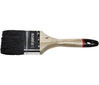 STAYER 75 мм, 3", щетина натуральная чёрная, деревянная ручка, кисть плоская UNIVERSAL-EURO 01022-075